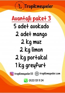 AVANTAJLI PAKET 3 - KARGO DAHİL 950TL